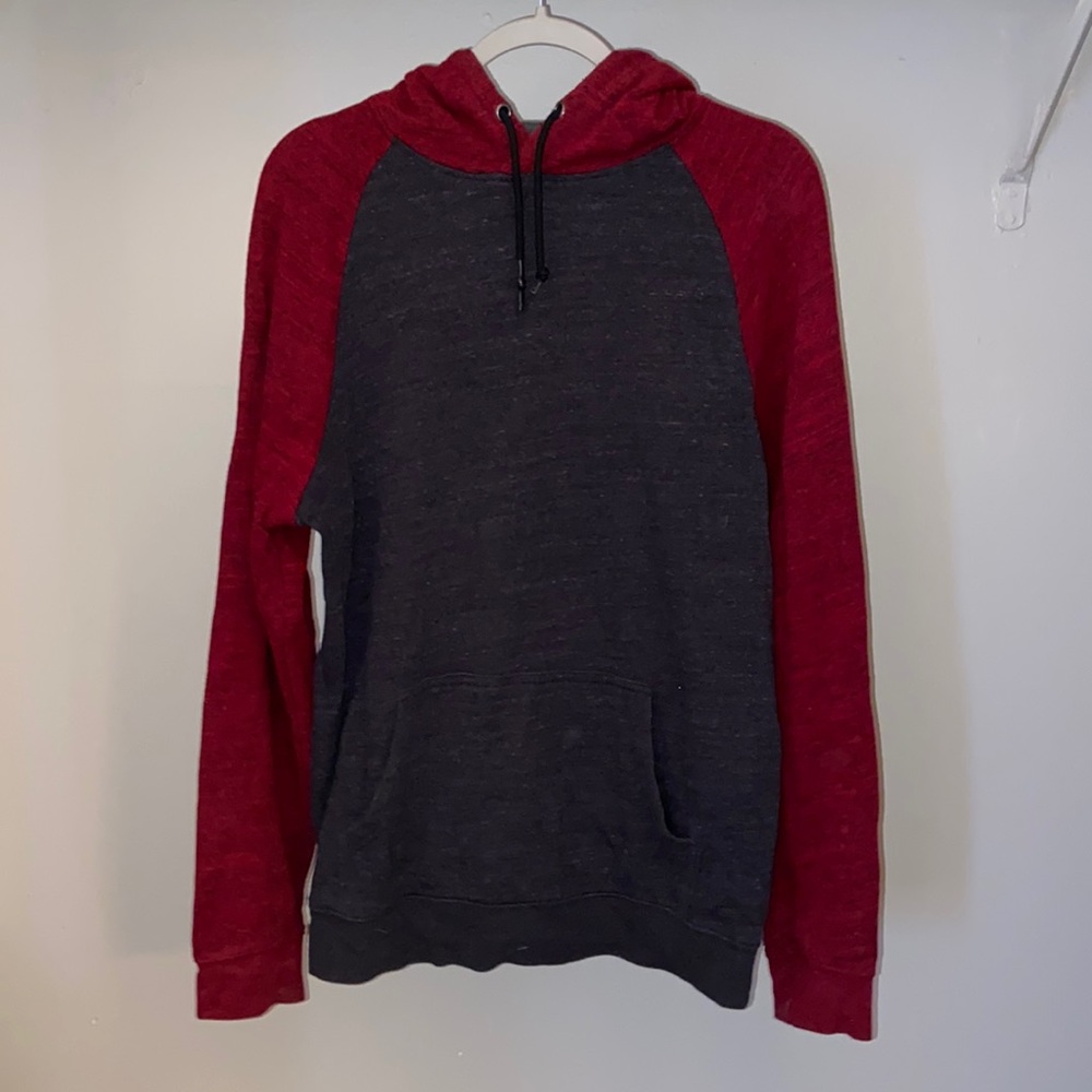 Large Red & Black Urban Pipeline Hoodie/Sweatshirt